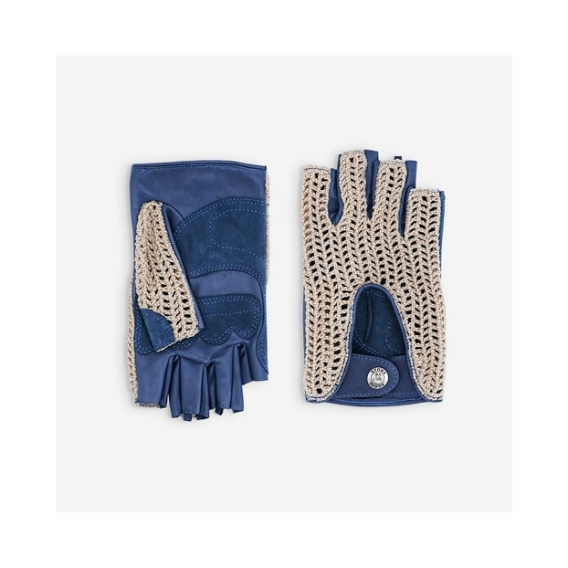GANTS CUIR VÉLO/E-TROTTINETTE HOMME-60011M 425 blue peony