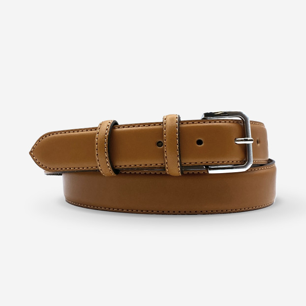 CEINTURE CUIR DE VACHETTE FEMME-LARGEUR 30MM 230 cognac