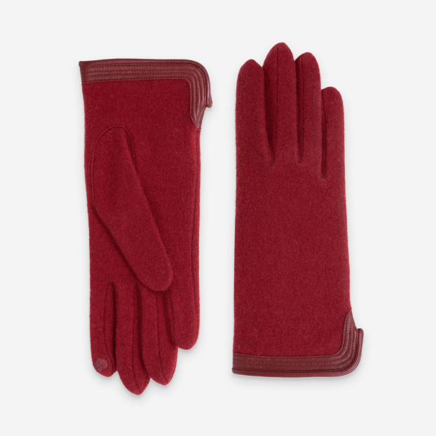 GANTS 80% LAINE 20% NYLON-TACTILE-31166NF Rouge