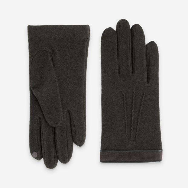 GANTS 80% LAINE 20% NYLON-TACTILE-32008NF 300 brun-choco