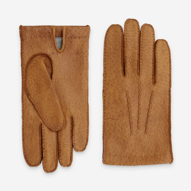 Gants homme Pecari-100% doublure soie-22056SN cork