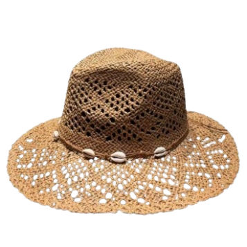 chapeau coquillage naturel